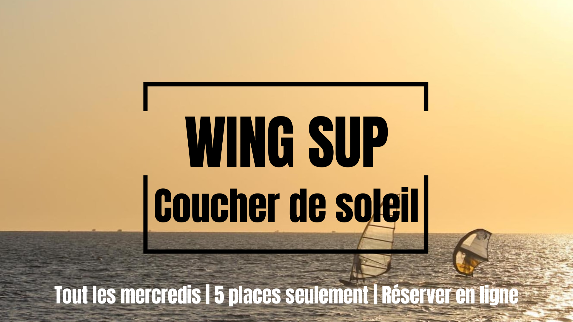 WING SUP coucher de soleil